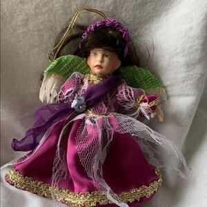 NWOT, Beautiful Angel Doll Tree Ornament. Height 5”